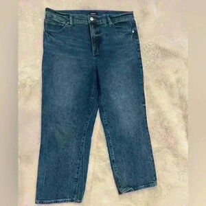 Express straight ankle high rise jeans